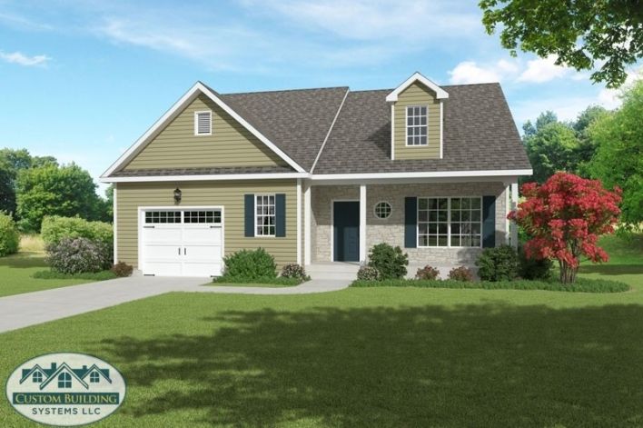 Ranch style modular home.