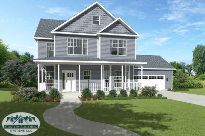 A two-story modular home.